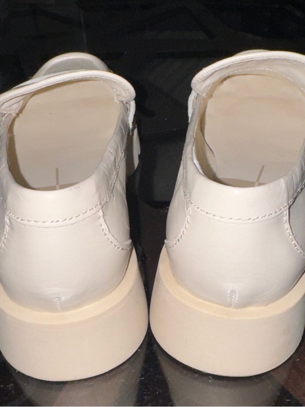 Dolce Vita Women’s Cream w/hint of sheen  Penny Loafers (8) - Picture 9 of 9